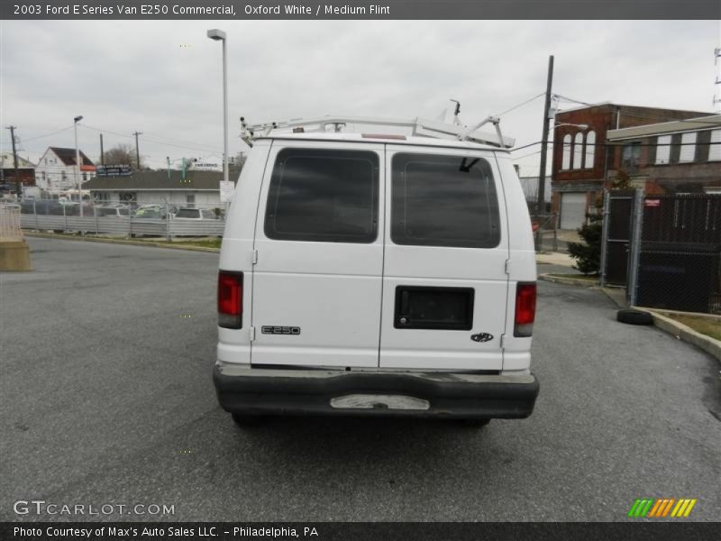 Oxford White / Medium Flint 2003 Ford E Series Van E250 Commercial