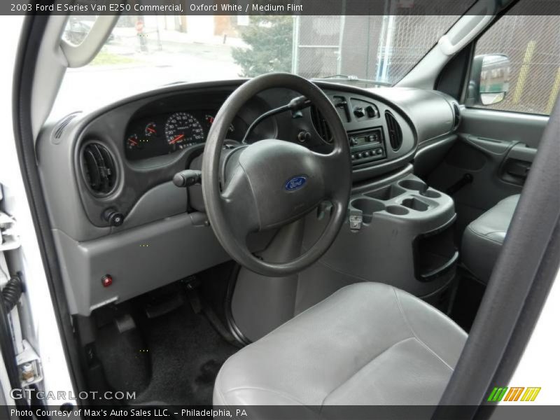 Oxford White / Medium Flint 2003 Ford E Series Van E250 Commercial