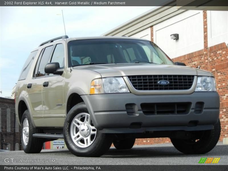 Harvest Gold Metallic / Medium Parchment 2002 Ford Explorer XLS 4x4