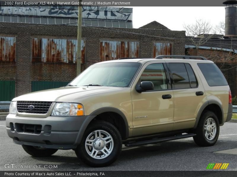 Harvest Gold Metallic / Medium Parchment 2002 Ford Explorer XLS 4x4