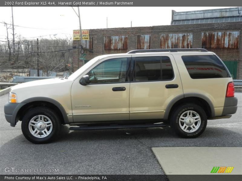 Harvest Gold Metallic / Medium Parchment 2002 Ford Explorer XLS 4x4