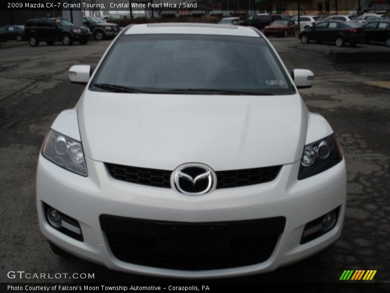 Crystal White Pearl Mica / Sand 2009 Mazda CX-7 Grand Touring