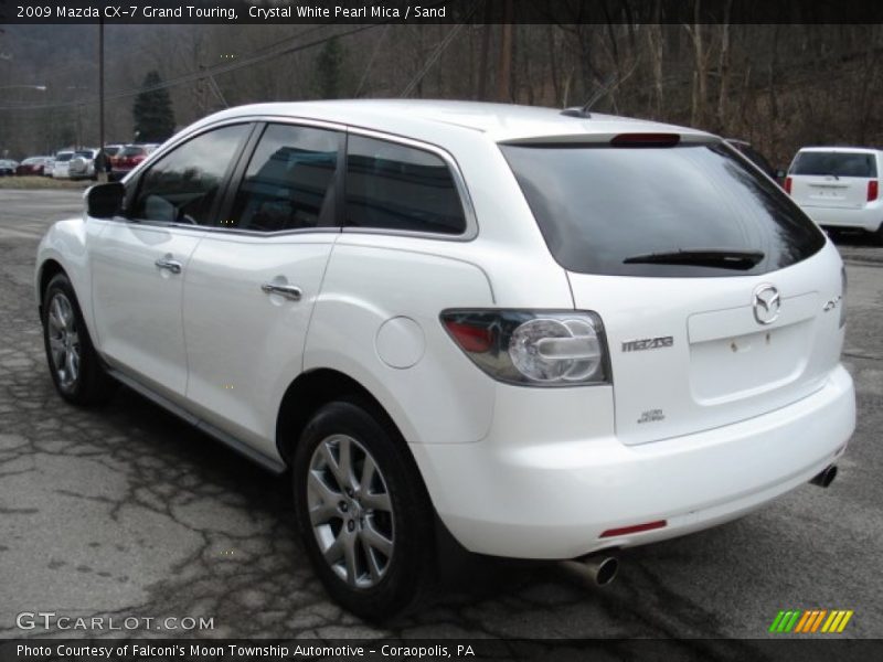 Crystal White Pearl Mica / Sand 2009 Mazda CX-7 Grand Touring