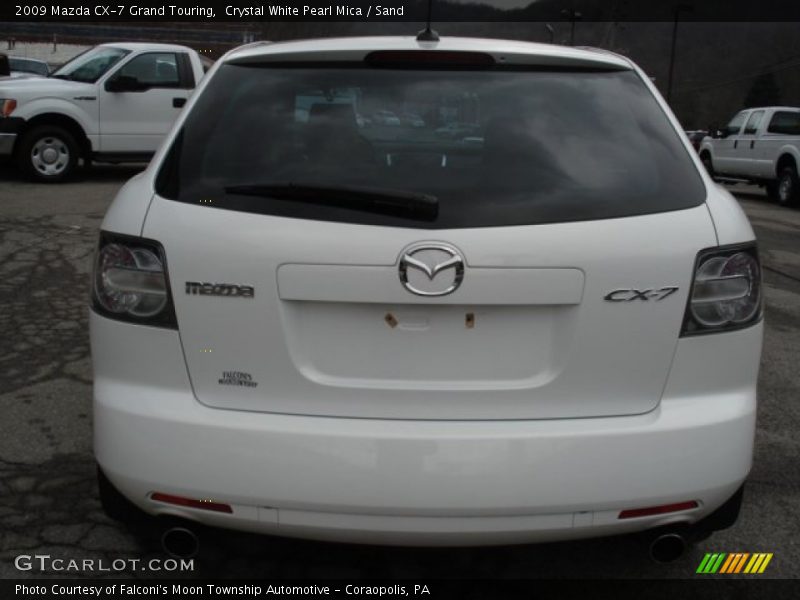 Crystal White Pearl Mica / Sand 2009 Mazda CX-7 Grand Touring