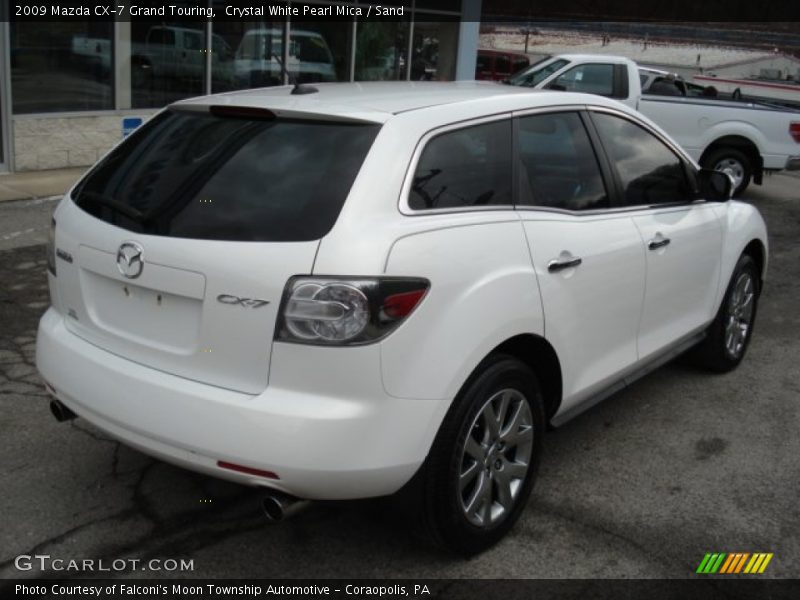 Crystal White Pearl Mica / Sand 2009 Mazda CX-7 Grand Touring