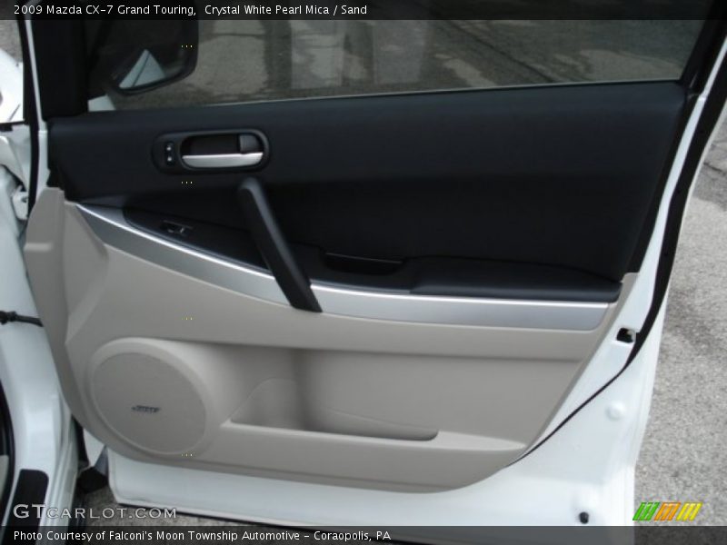 Crystal White Pearl Mica / Sand 2009 Mazda CX-7 Grand Touring