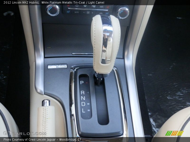 White Platinum Metallic Tri-Coat / Light Camel 2012 Lincoln MKZ Hybrid