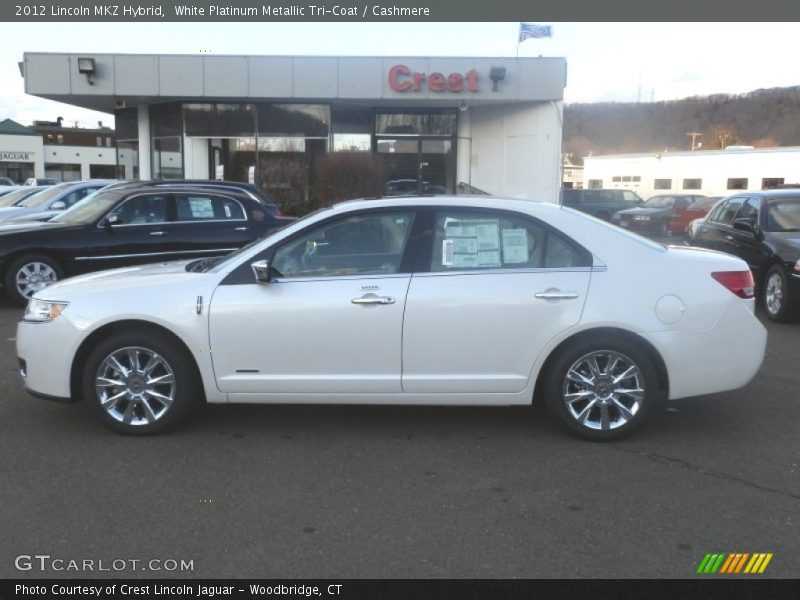 White Platinum Metallic Tri-Coat / Cashmere 2012 Lincoln MKZ Hybrid