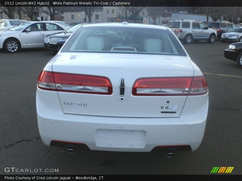 White Platinum Metallic Tri-Coat / Cashmere 2012 Lincoln MKZ Hybrid