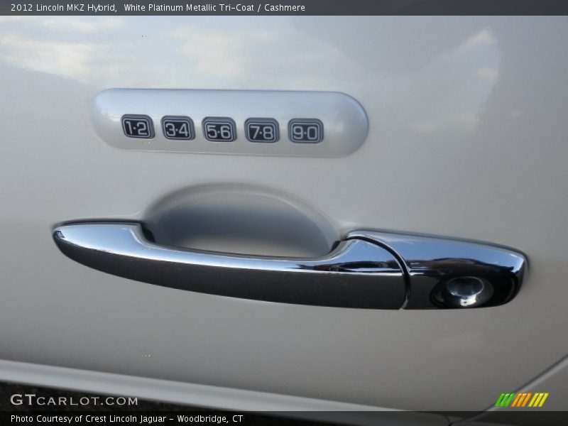 White Platinum Metallic Tri-Coat / Cashmere 2012 Lincoln MKZ Hybrid