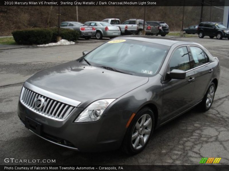 Sterling Gray Metallic / Dark Charcoal/Medium Light Stone 2010 Mercury Milan V6 Premier
