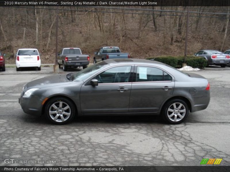 Sterling Gray Metallic / Dark Charcoal/Medium Light Stone 2010 Mercury Milan V6 Premier
