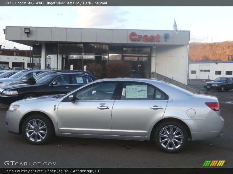 Ingot Silver Metallic / Dark Charcoal 2012 Lincoln MKZ AWD