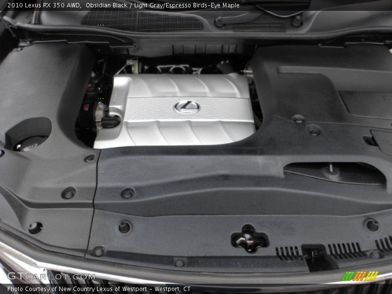 Obsidian Black / Light Gray/Espresso Birds-Eye Maple 2010 Lexus RX 350 AWD