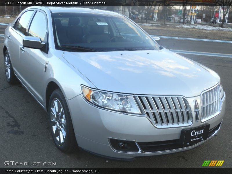 Ingot Silver Metallic / Dark Charcoal 2012 Lincoln MKZ AWD