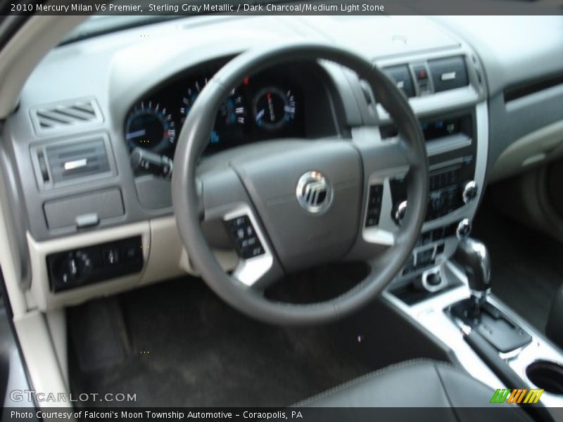 Sterling Gray Metallic / Dark Charcoal/Medium Light Stone 2010 Mercury Milan V6 Premier
