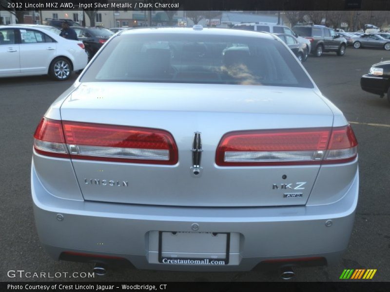Ingot Silver Metallic / Dark Charcoal 2012 Lincoln MKZ AWD