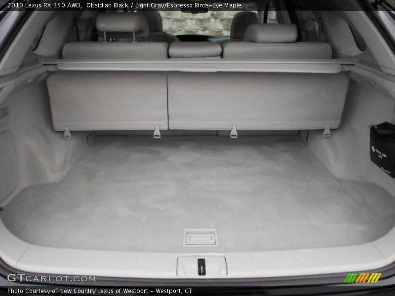 Obsidian Black / Light Gray/Espresso Birds-Eye Maple 2010 Lexus RX 350 AWD