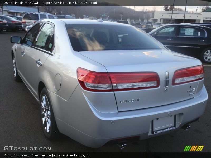 Ingot Silver Metallic / Dark Charcoal 2012 Lincoln MKZ AWD