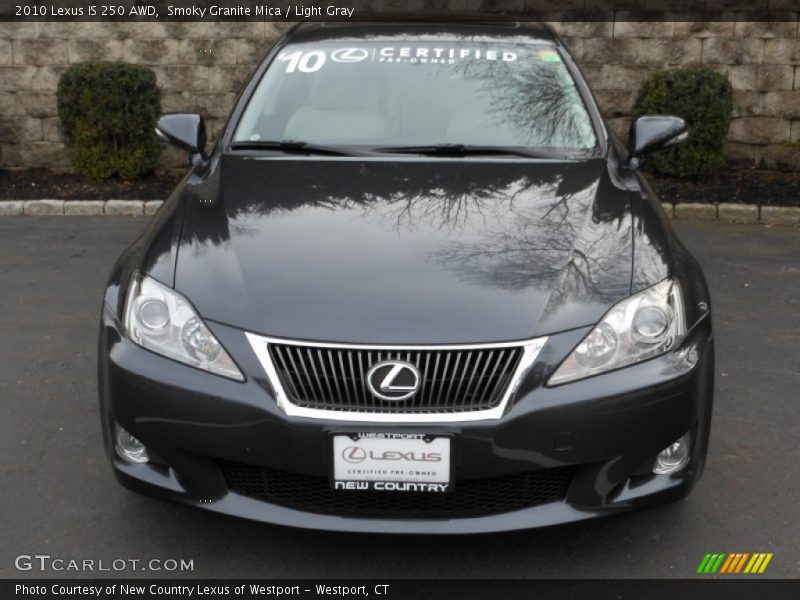 Smoky Granite Mica / Light Gray 2010 Lexus IS 250 AWD