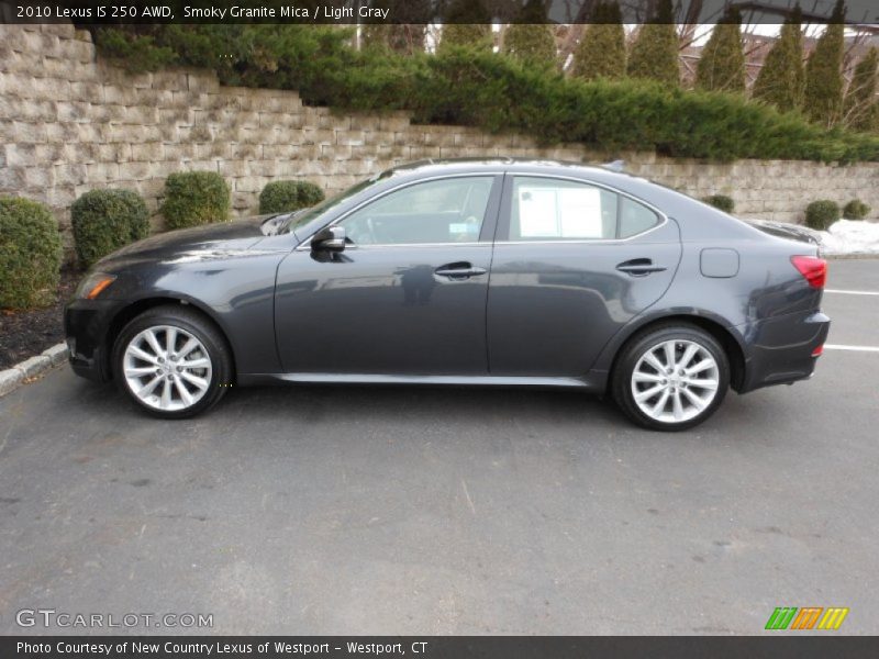 Smoky Granite Mica / Light Gray 2010 Lexus IS 250 AWD