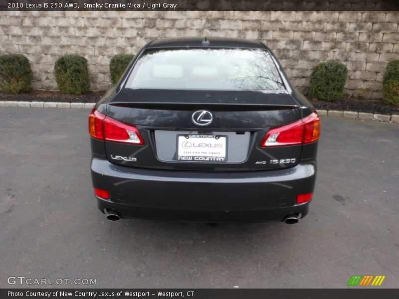 Smoky Granite Mica / Light Gray 2010 Lexus IS 250 AWD