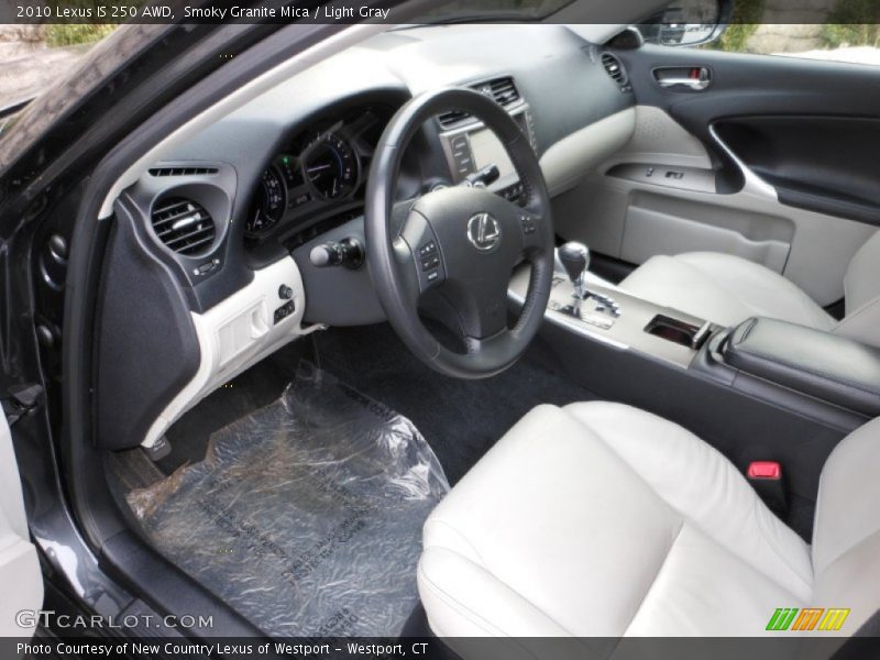 Smoky Granite Mica / Light Gray 2010 Lexus IS 250 AWD