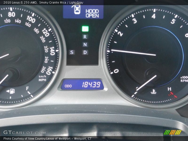 Smoky Granite Mica / Light Gray 2010 Lexus IS 250 AWD