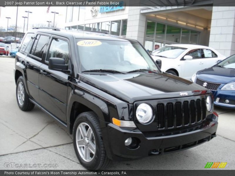 Black Clearcoat / Pastel Pebble Beige 2007 Jeep Patriot Sport 4x4