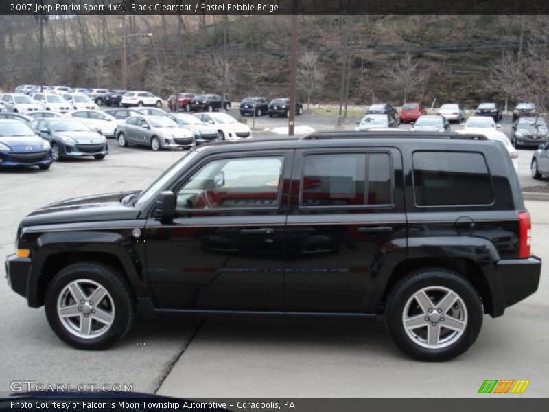 Black Clearcoat / Pastel Pebble Beige 2007 Jeep Patriot Sport 4x4