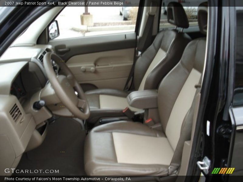 Black Clearcoat / Pastel Pebble Beige 2007 Jeep Patriot Sport 4x4