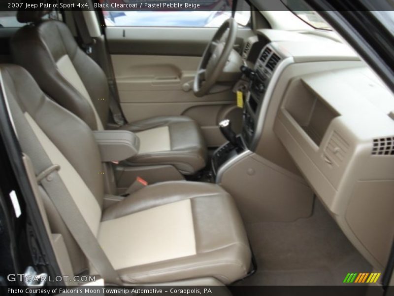 Black Clearcoat / Pastel Pebble Beige 2007 Jeep Patriot Sport 4x4