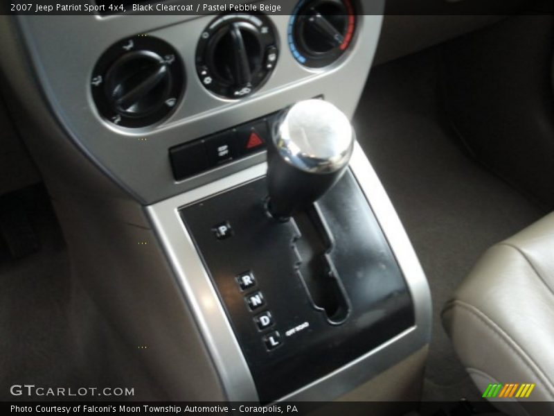 Black Clearcoat / Pastel Pebble Beige 2007 Jeep Patriot Sport 4x4