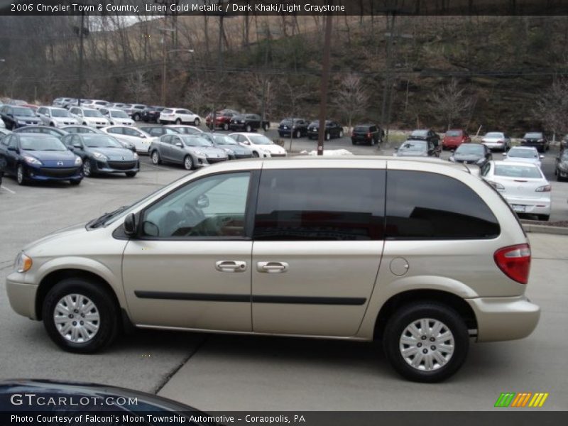 Linen Gold Metallic / Dark Khaki/Light Graystone 2006 Chrysler Town & Country