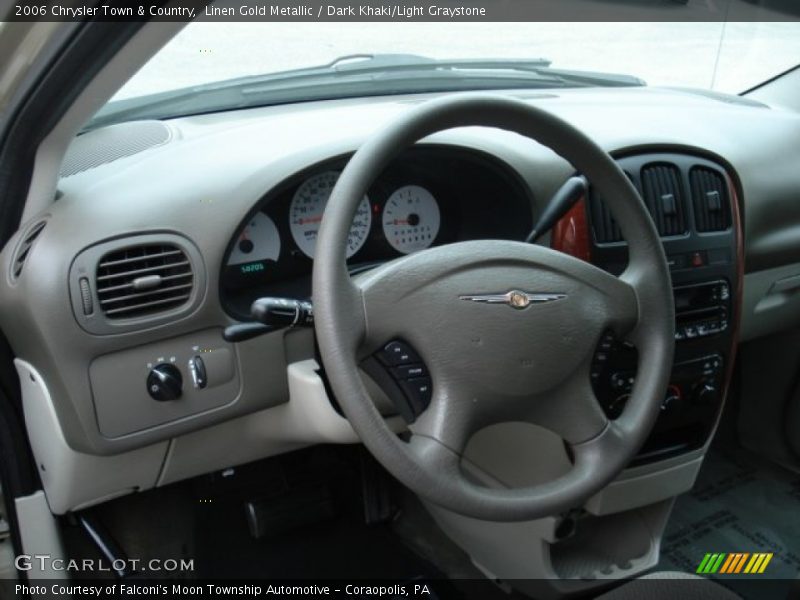 Linen Gold Metallic / Dark Khaki/Light Graystone 2006 Chrysler Town & Country