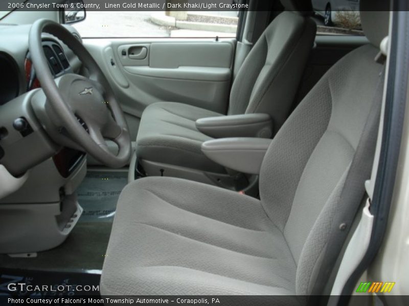 Linen Gold Metallic / Dark Khaki/Light Graystone 2006 Chrysler Town & Country