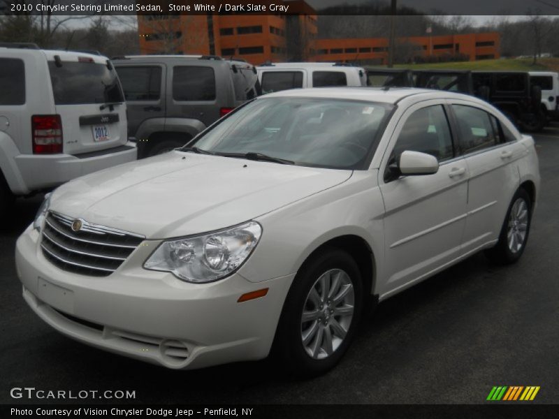 Stone White / Dark Slate Gray 2010 Chrysler Sebring Limited Sedan