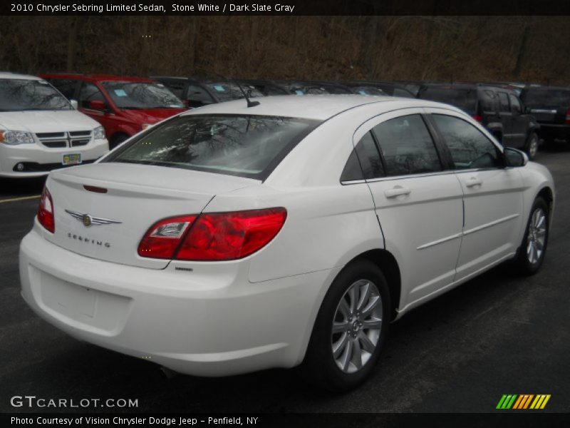 Stone White / Dark Slate Gray 2010 Chrysler Sebring Limited Sedan