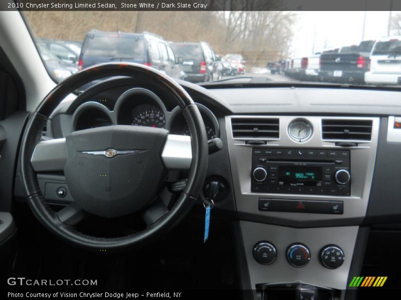 Stone White / Dark Slate Gray 2010 Chrysler Sebring Limited Sedan