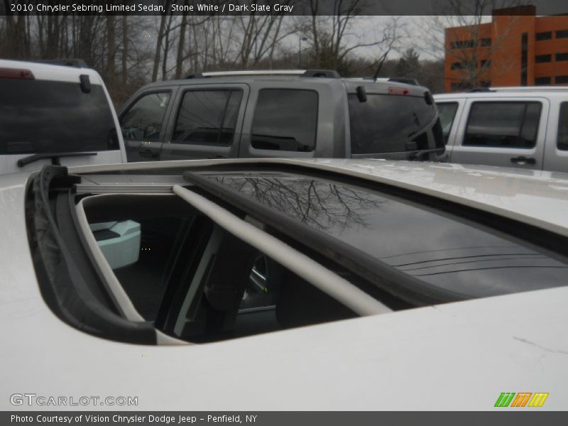 Stone White / Dark Slate Gray 2010 Chrysler Sebring Limited Sedan