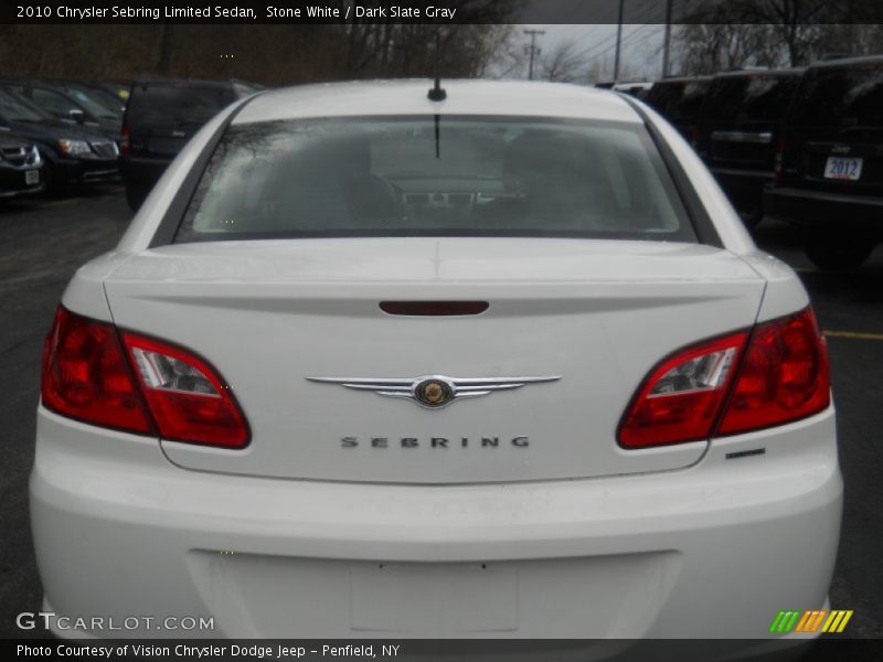 Stone White / Dark Slate Gray 2010 Chrysler Sebring Limited Sedan