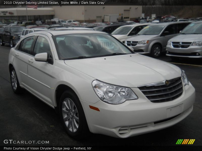 Stone White / Dark Slate Gray 2010 Chrysler Sebring Limited Sedan