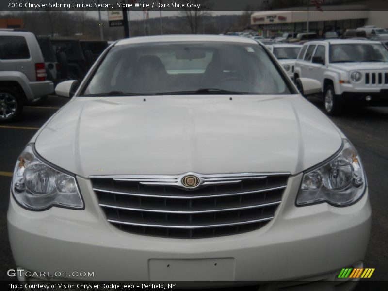 Stone White / Dark Slate Gray 2010 Chrysler Sebring Limited Sedan