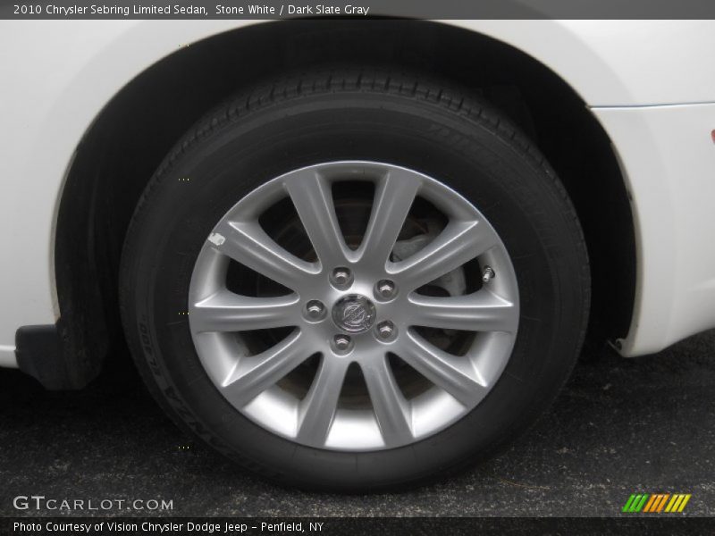 Stone White / Dark Slate Gray 2010 Chrysler Sebring Limited Sedan