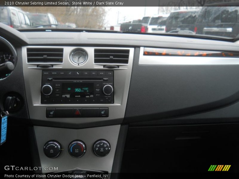 Stone White / Dark Slate Gray 2010 Chrysler Sebring Limited Sedan