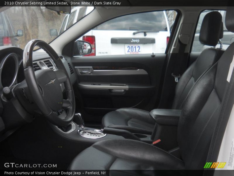 Stone White / Dark Slate Gray 2010 Chrysler Sebring Limited Sedan
