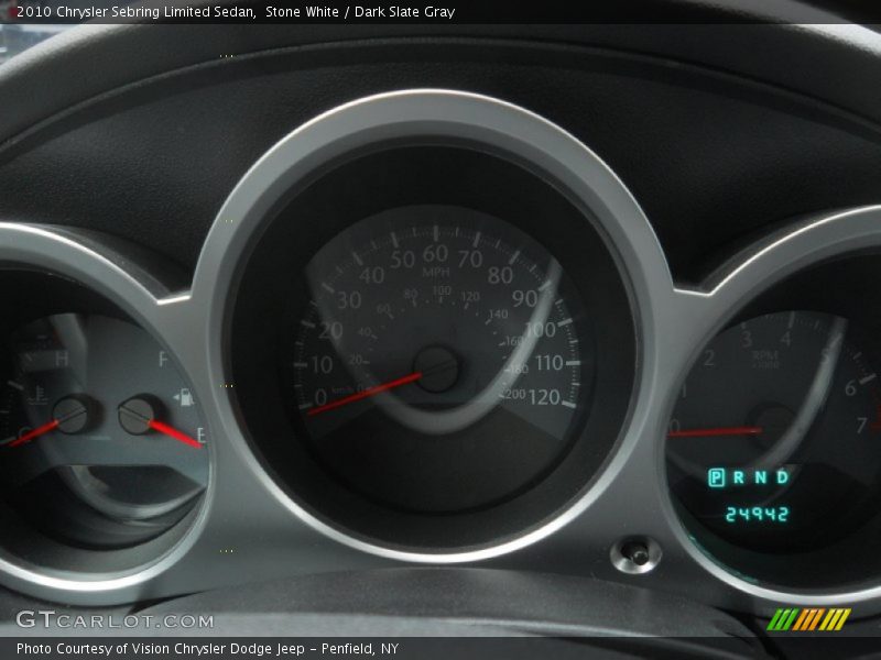 Stone White / Dark Slate Gray 2010 Chrysler Sebring Limited Sedan
