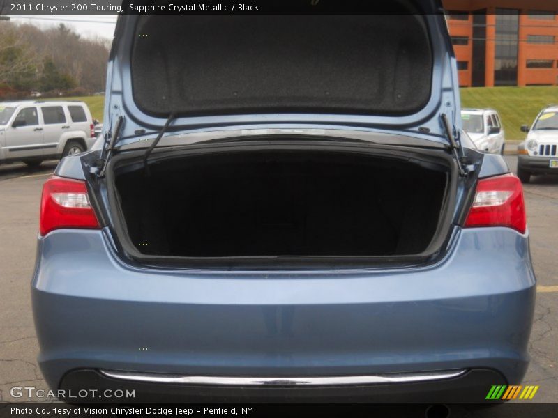 Sapphire Crystal Metallic / Black 2011 Chrysler 200 Touring