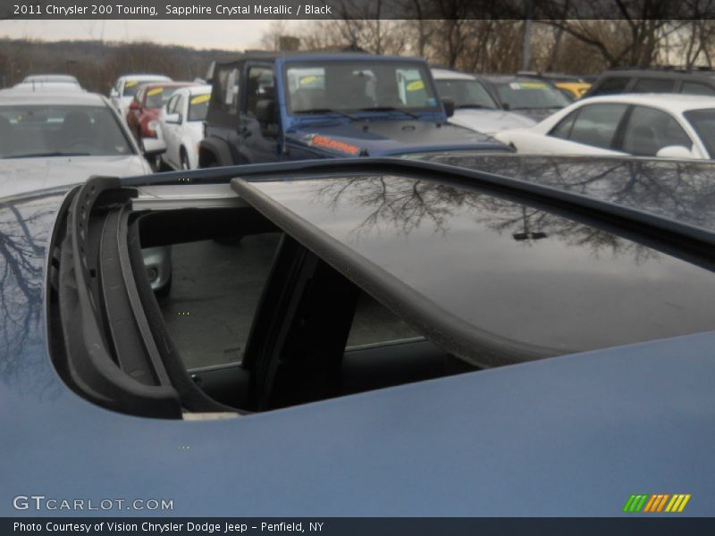 Sapphire Crystal Metallic / Black 2011 Chrysler 200 Touring