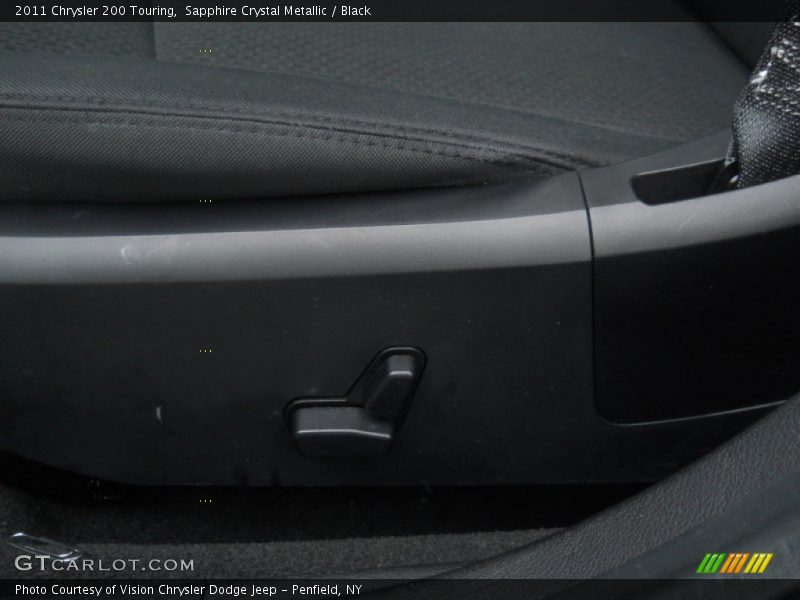Sapphire Crystal Metallic / Black 2011 Chrysler 200 Touring